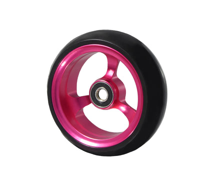 Pink 4 inch Ti-Lite Frog Legs Caster Wheel 45 Degree Angle