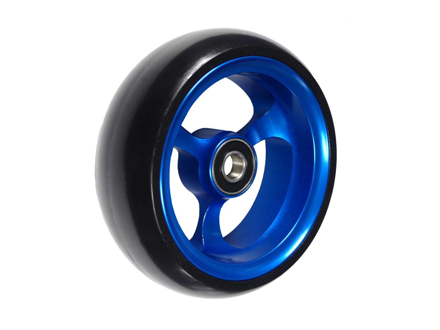 Blue 4 Inch Ti-Lite Frog Legs Caster Wheel 45 Degree Angle